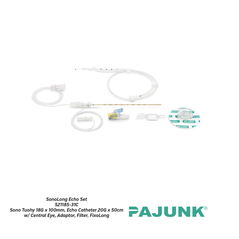 PAJUNK® SonoLong Echo Set with Tuohy Tip for Regional Anaesthesia