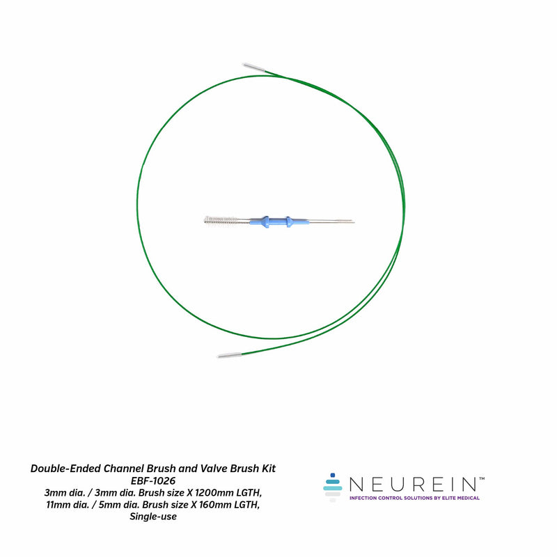 Neurein™ Double-Ended Channel Brush and Valve Brush Kit for Endoscopy Instruments