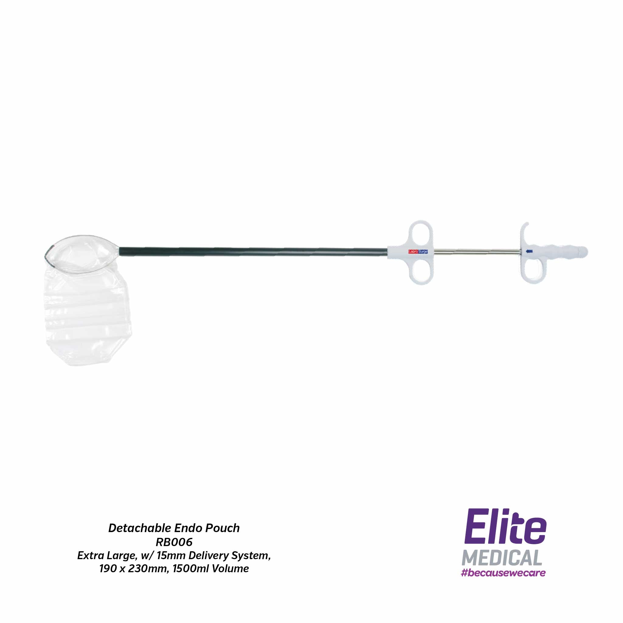 LaproSurge® Detachable Endo Pouch (Extra Large, w/ 15mm Delivery System