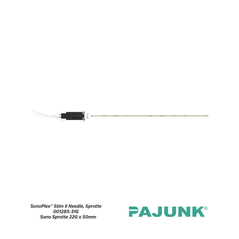 PAJUNK® SonoPlex® Stim II Peripheral Nerve Block Needle with Sprotte Tip