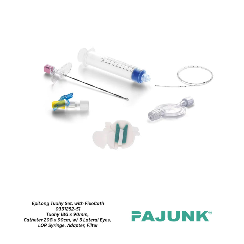 PAJUNK® EpiLong Tuohy Set with Soft FixoCathfor Epidural Anaesthesia
