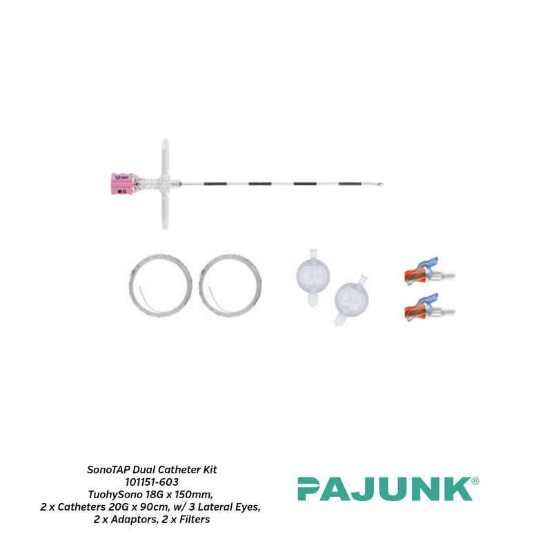 PAJUNK® Dual Catheter Kit Echogenic Infusion Set for Epidural and General Anaesthesia