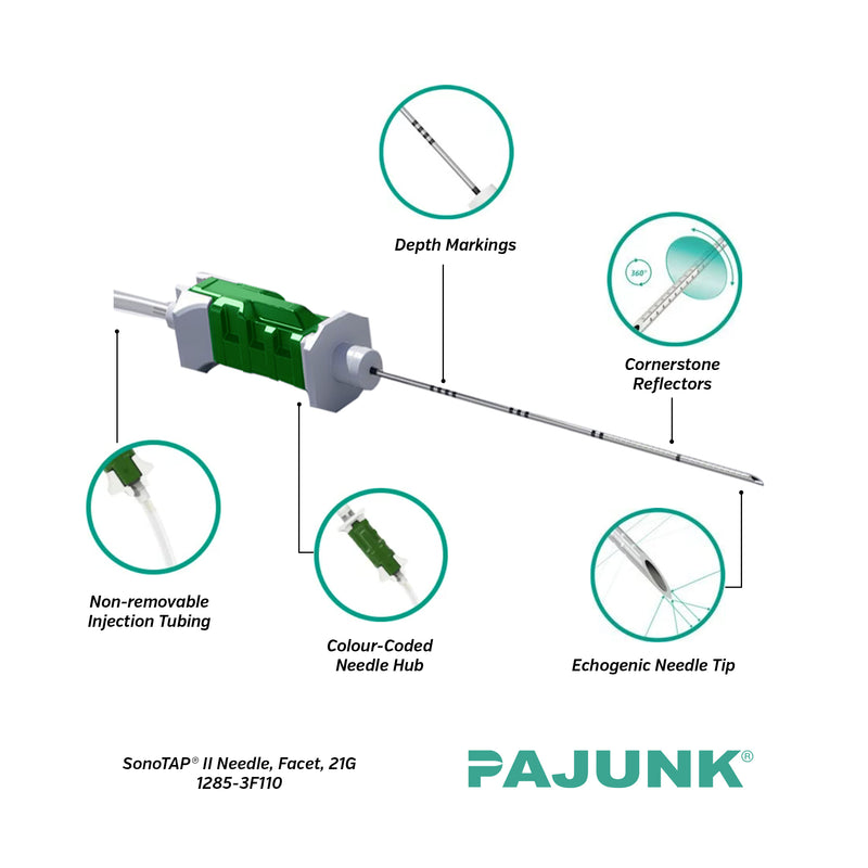 PAJUNK® SonoTAP® II Peripheral Nerve Block Needle with Facet Tip 