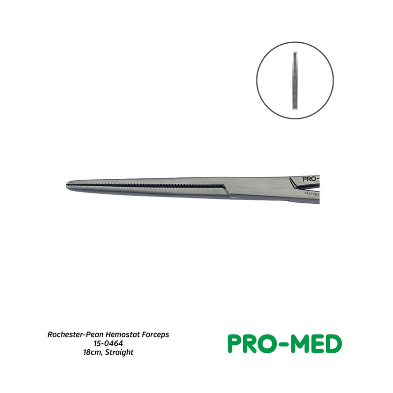 Pro-Med® Reusable Straight Rochester-Pean Hemostat Forceps