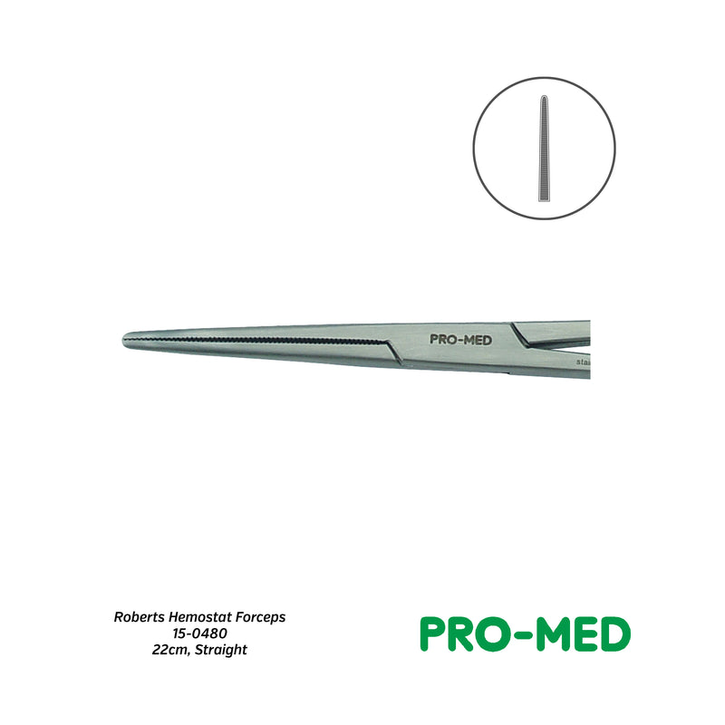 Pro-Med® Reusable StraightRoberts Hemostat Forceps