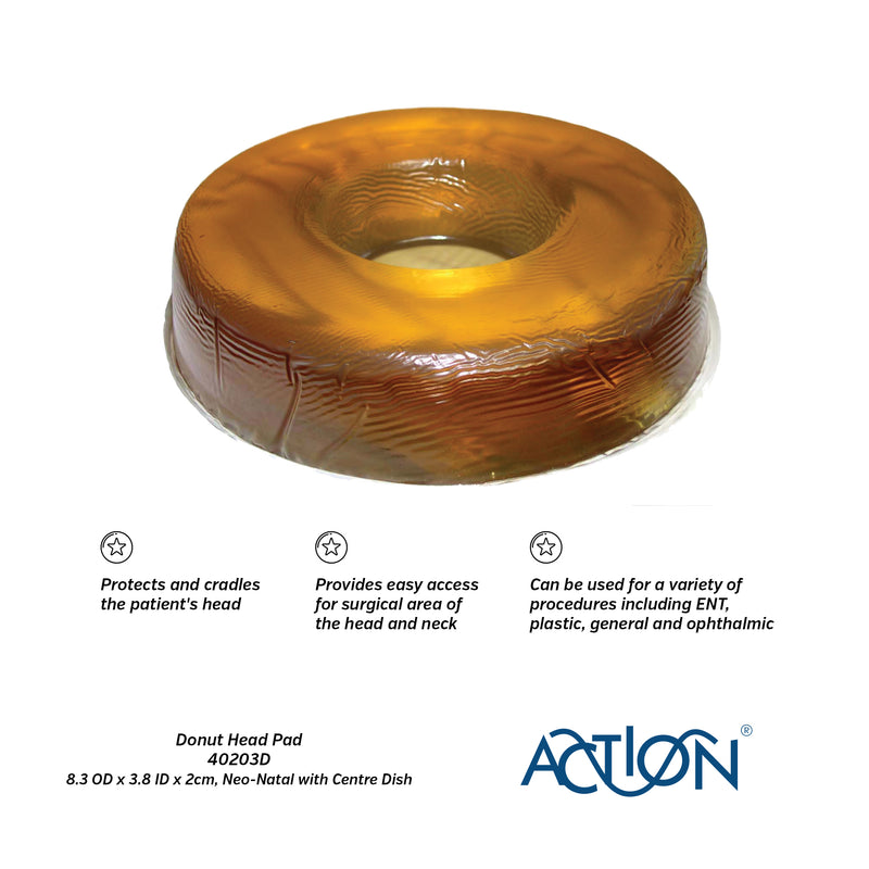 Action® Reusable Neo-Natal Donut Head Pad with Centre Dish for Pressure Management 