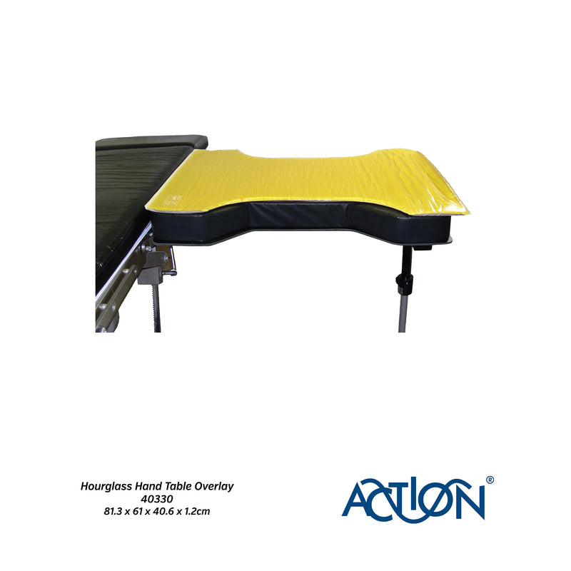Action® Reusable Hourglass Hand Table Overlay for Pressure Management