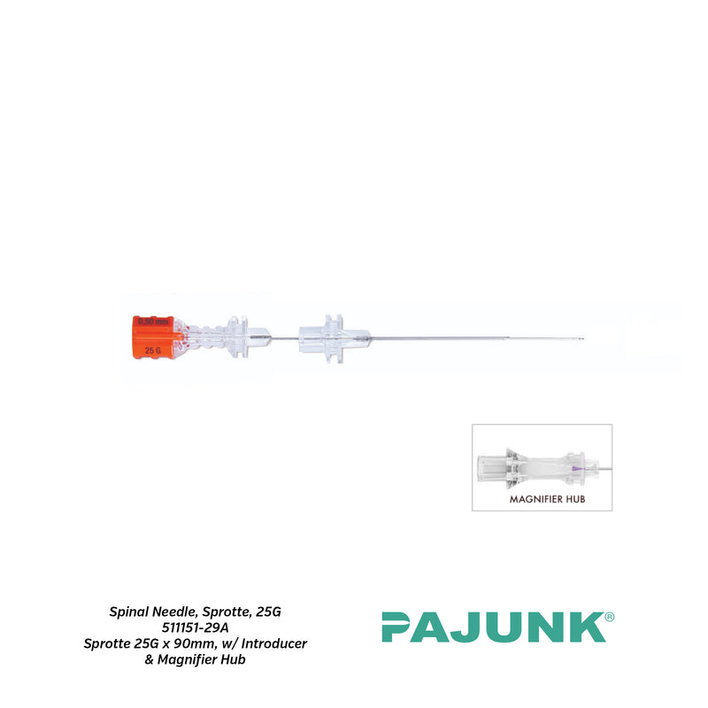 Spinal Needle with Sprotte® Tip, 25G (90mm LGTH, with Introducer)