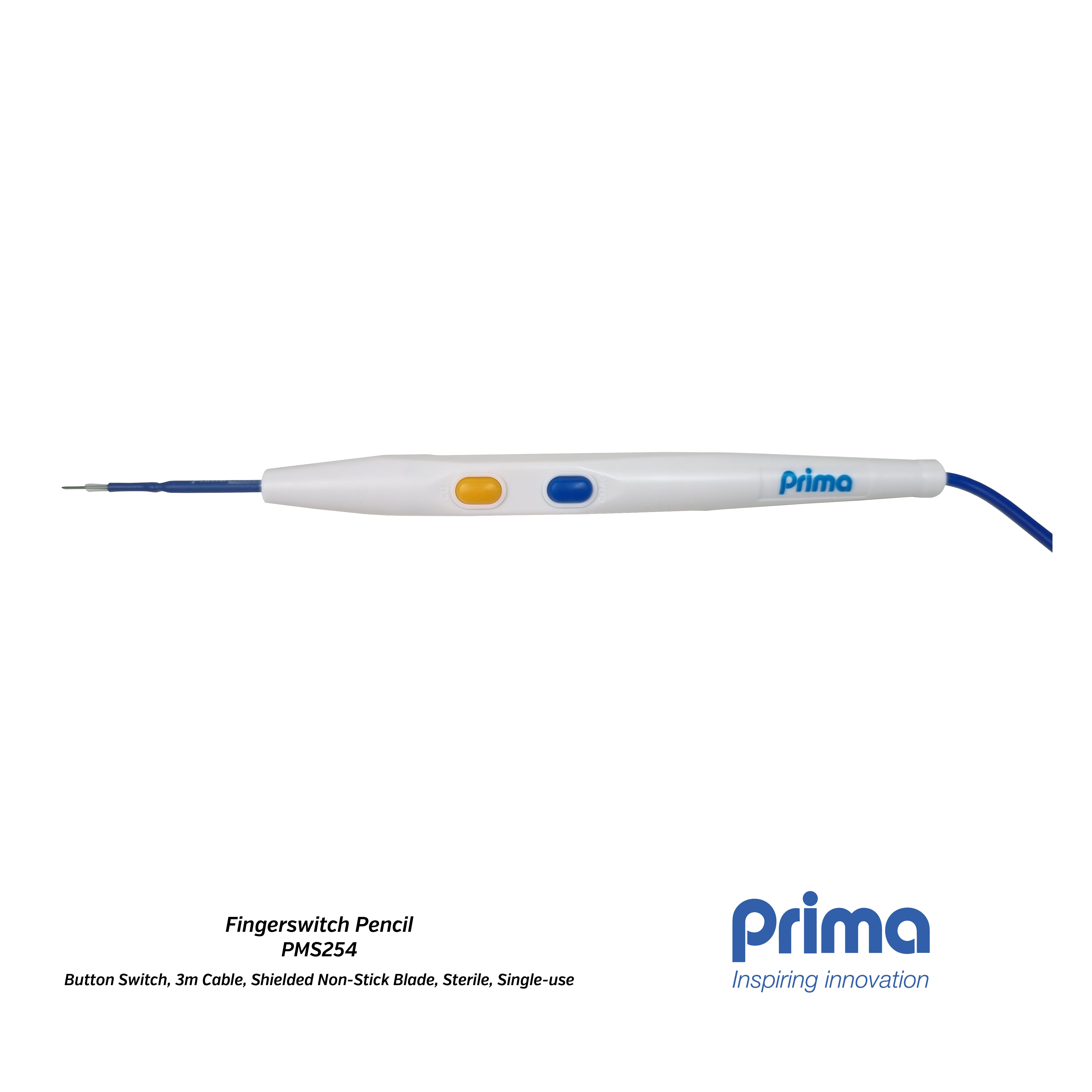 Prima Button Fingerswitch Pencil Button Switch 3m Cable Shielded prima-button-fingerswitch-pencil-button-switch-3m-cable-shielded