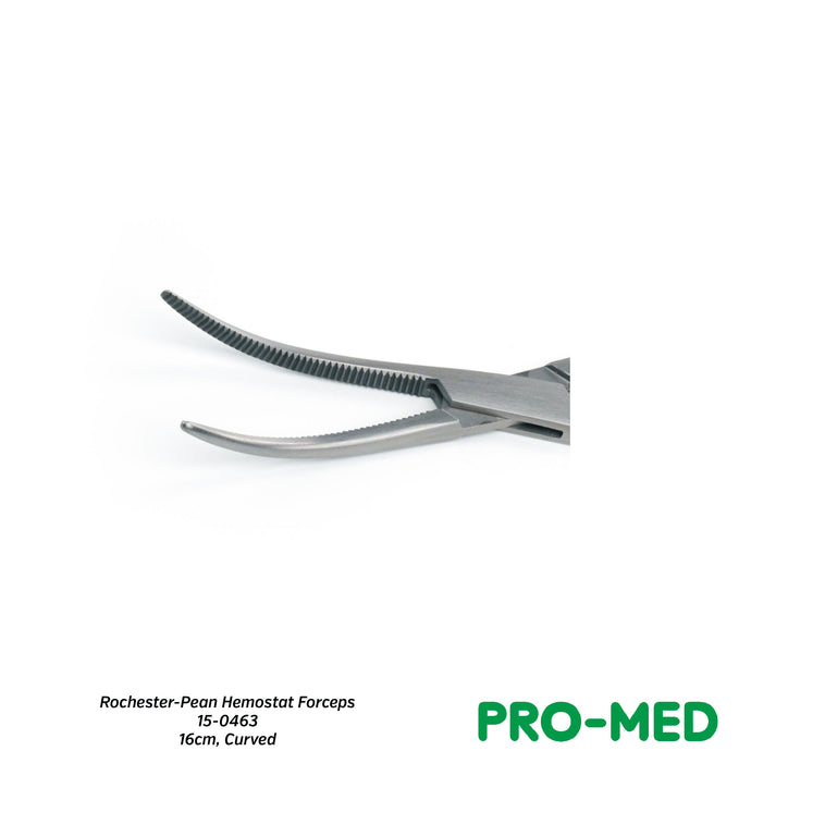 Rochester-Pean Hemostat Forceps (16cm, Curved)