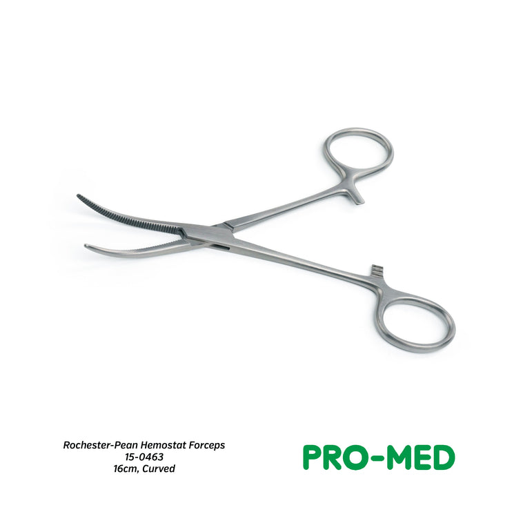 Rochester-Pean Hemostat Forceps (16cm, Curved)