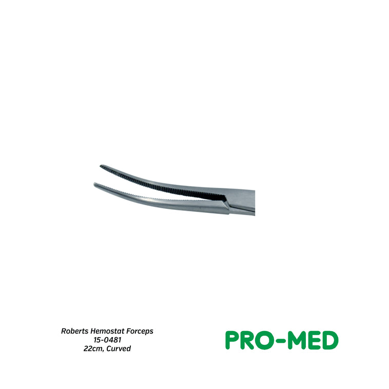 Roberts Hemostat Forceps (22cm, Curved)