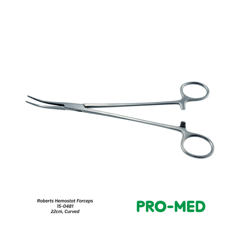 Roberts Hemostat Forceps (22cm, Curved)