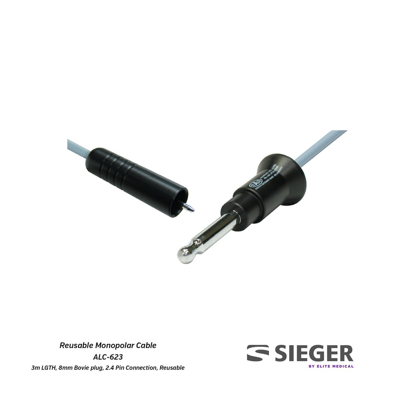 Sieger® Reusable Monopolar Cable for Diathermy Forceps