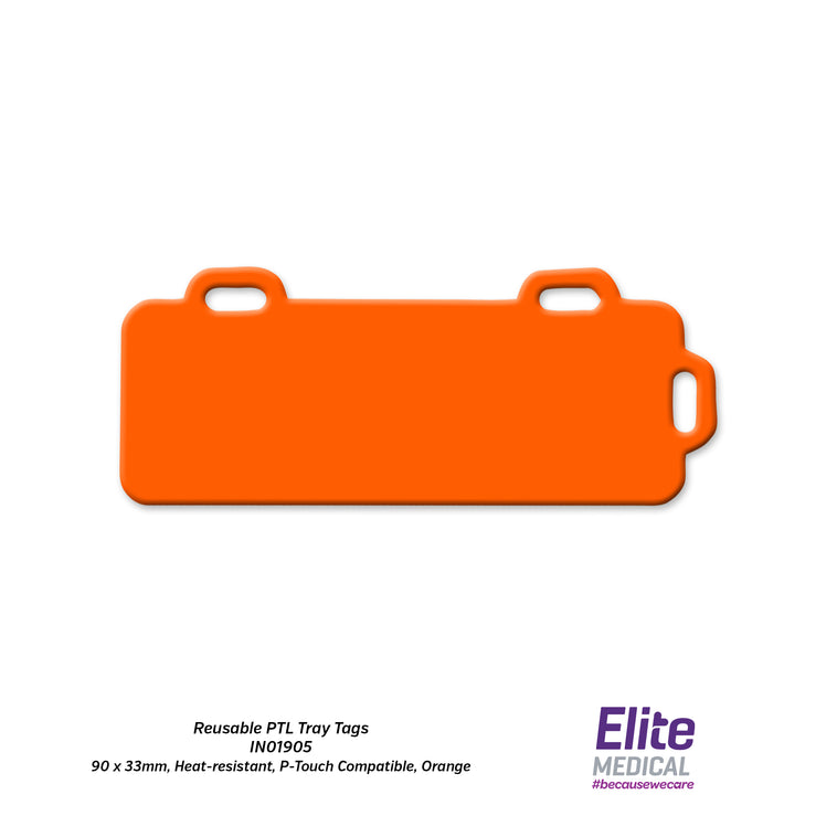 Key Surgical® Reusable PTL Clip On Tray Tags for Medical Trays and Instruments