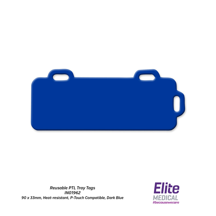 Key Surgical® Reusable PTL Clip On Tray Tags for Medical Trays and Instruments