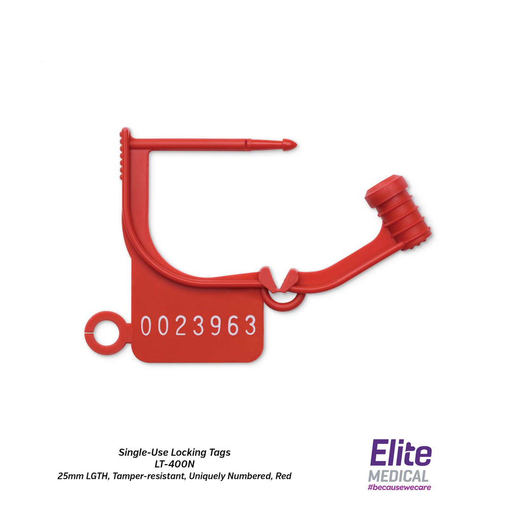 STERIS® Single-Use Locking Tags (25mm LGTH, Uniquely Numbered) - Elite ...