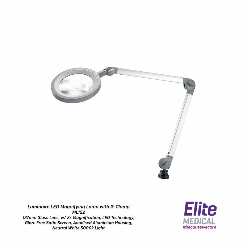 Luminaire LED Magnifying Lamp with G-Clamp