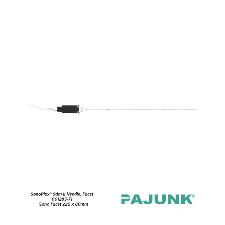 PAJUNK® SonoPlex® Stim II Peripheral Nerve Block Needle with Facet Tip