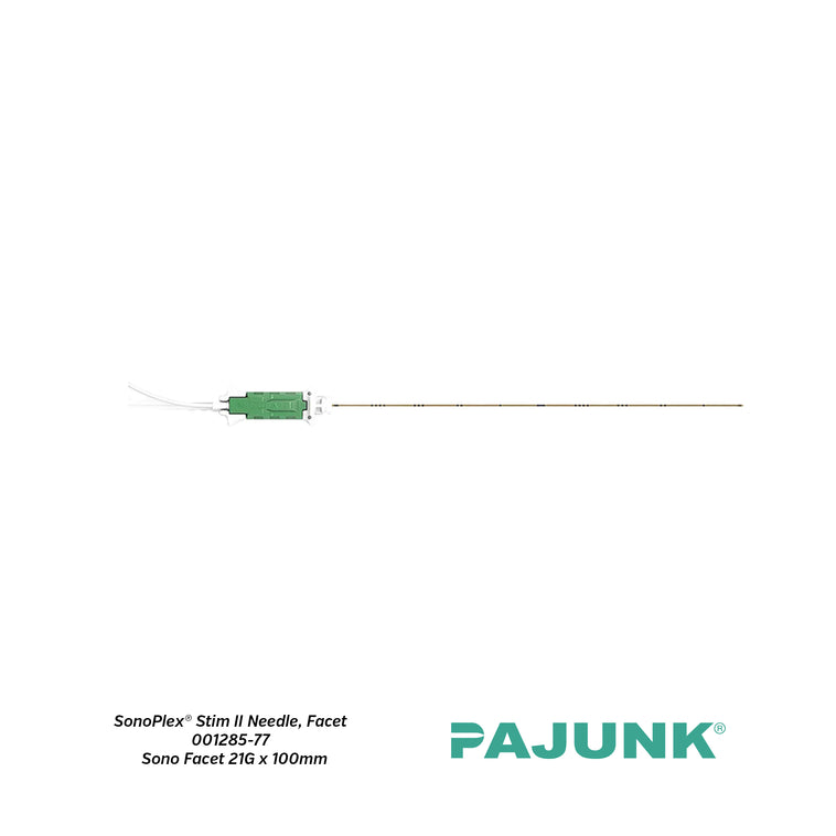 PAJUNK® SonoPlex® Stim II Peripheral Nerve Block Needle with Facet Tip