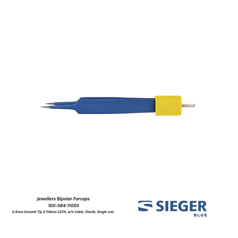 Sieger Blue® Jewellers Bipolar Forceps with Smooth Tip