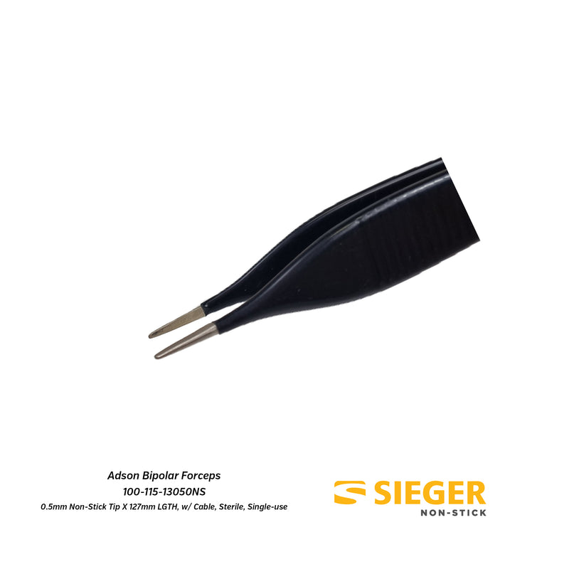 Sieger Non-Stick® Adson Bipolar Disposable Forceps with Non-stick Tip