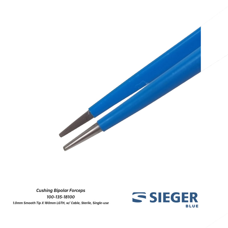 Sieger Blue® Cushing Bipolar with Serrated Tip 