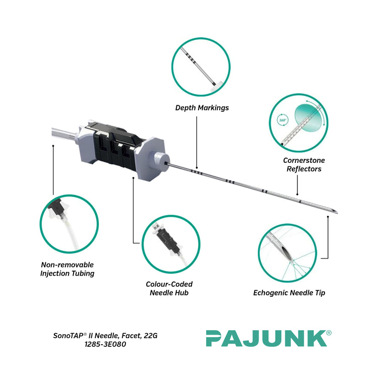 PAJUNK® SonoTAP® II Peripheral Nerve Block Needle with Facet Tip 