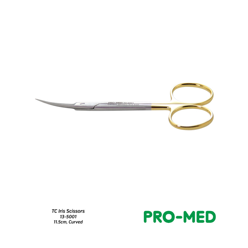 Pro-Med® Reusable Surgical Curved TC Iris Scissors