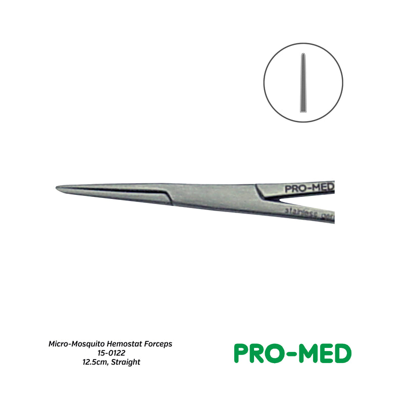 Pro-Med® Reusable Straight Micro-Mosquito Hemostat Forceps