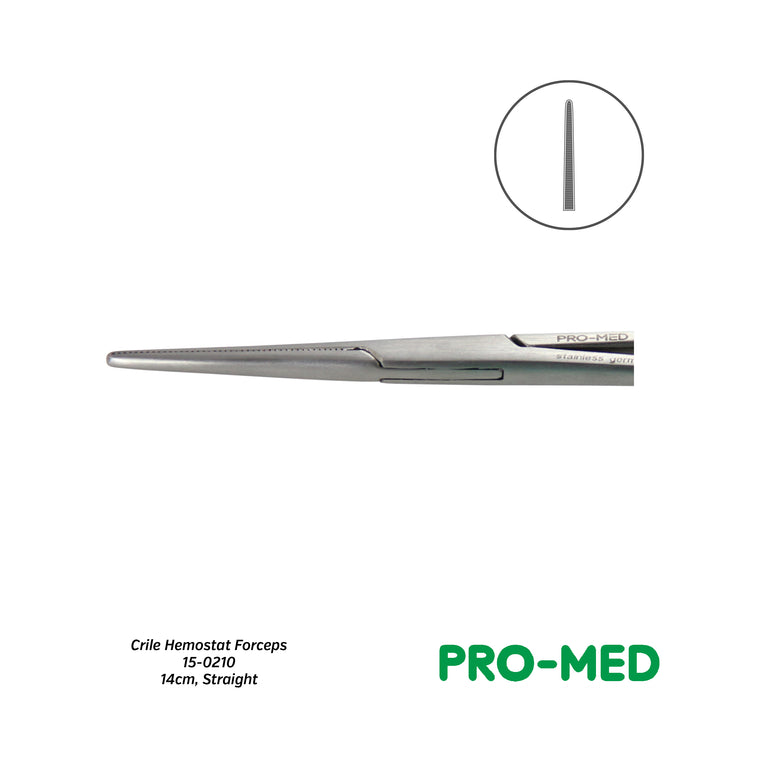 Pro-Med® Reusable Straight Crile Hemostat Forceps
