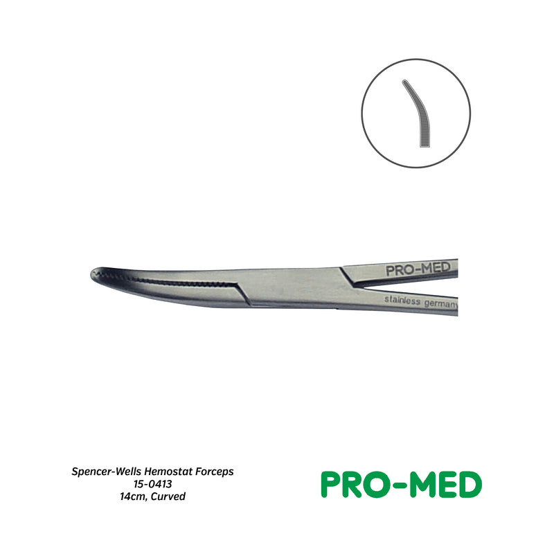 Pro-Med® Reusable Curved Spencer-Wells Hemostat Forceps