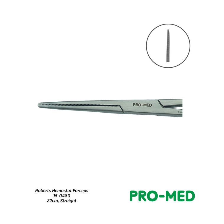Pro-Med® Reusable StraightRoberts Hemostat Forceps