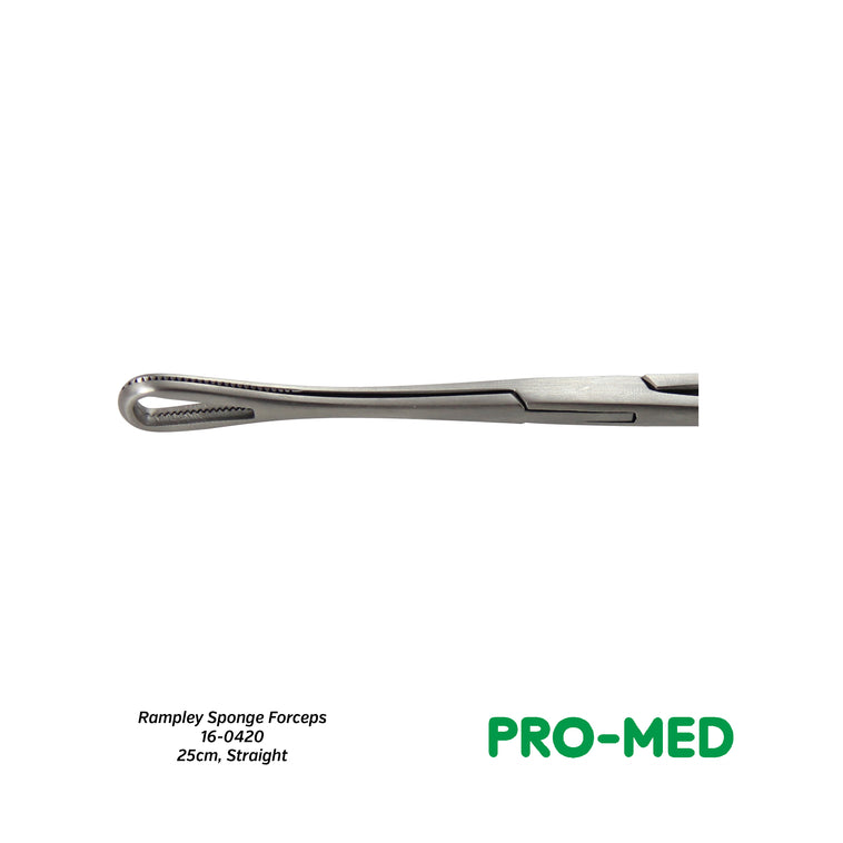 Pro-Med® Reusable Straight Rampley Sponge Forceps