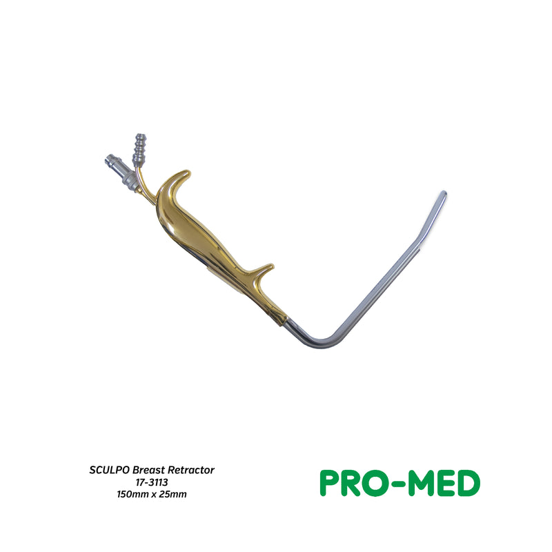 Pro-Med® Reusable SCULPO Breast Retractor with Smooth Angled Blade