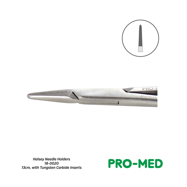Pro-Med® Reusable Halsey Needle Holders with Tungsten Carbide Inserts