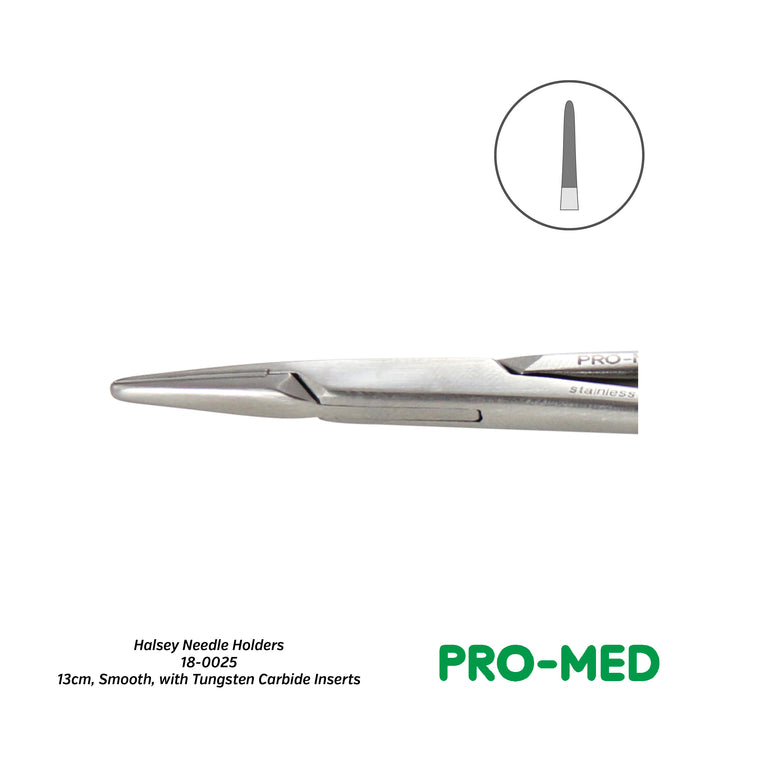 Pro-Med® Reusable Halsey Needle Holders with Tungsten Carbide Inserts