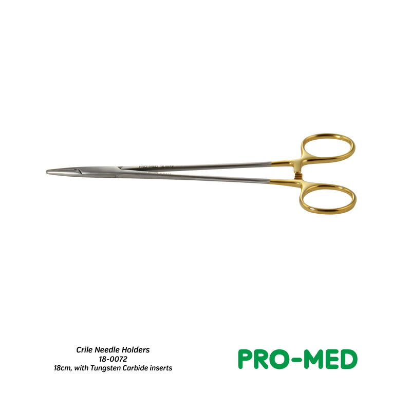 Pro-Med® Reusable Crile Needle Holders with Tungsten Carbide Inserts