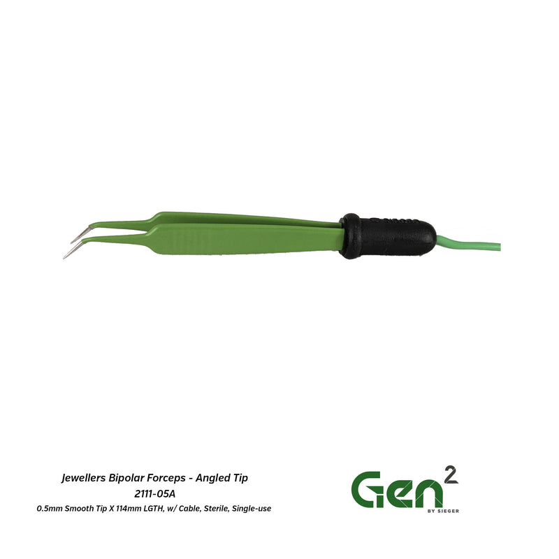 Gen2® Jewellers Bipolar Forceps with Smooth Angled Tip
