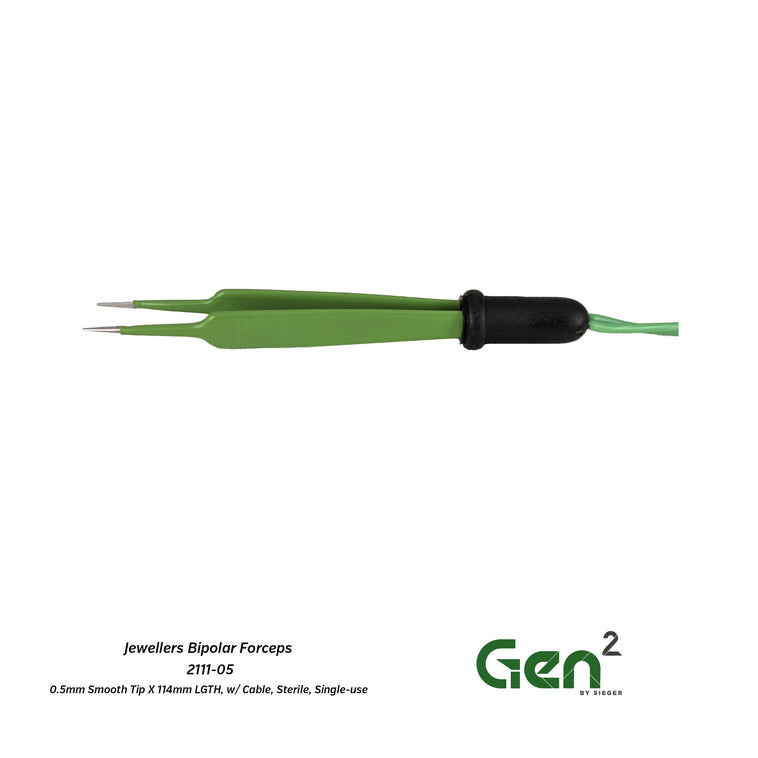 Gen2™ Jewellers Bipolar Forceps with Smooth Angled Tip