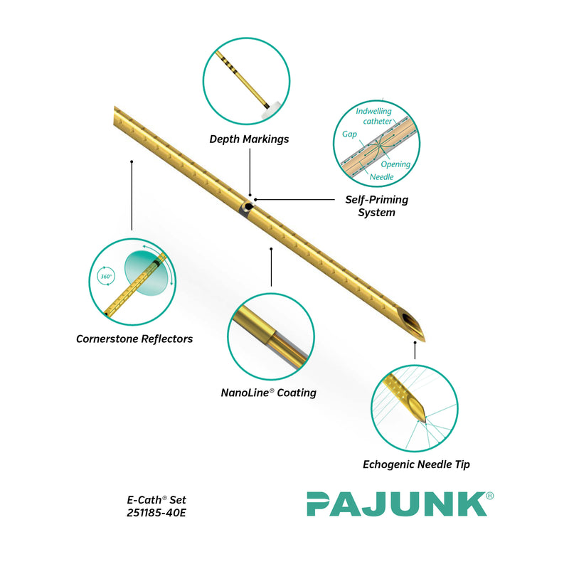 PAJUNK® E-Cath Set Indwelling Catheter and SonoPlex® Needle