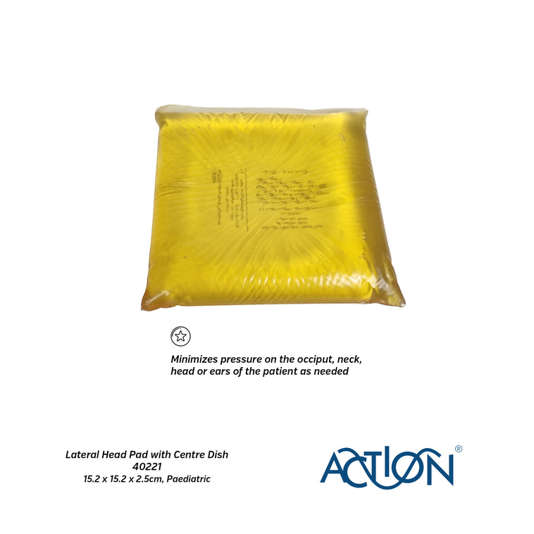 Action® Reusable Paediatric Lateral Head Pad with Centre Dish for Pressure Management 