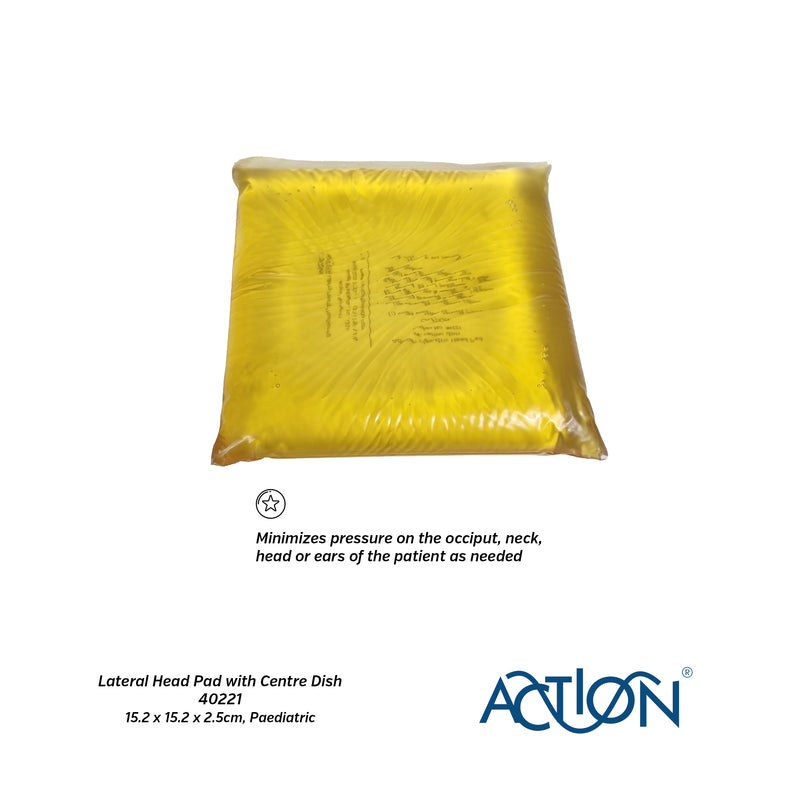Action® Reusable Paediatric Lateral Head Pad with Centre Dish for Pressure Management 