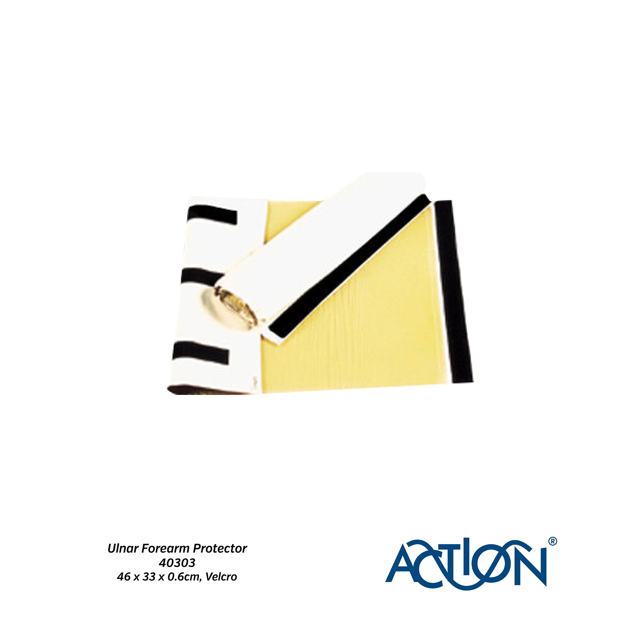 Action® Ulnar Forearm Protector (46 x 33 x 0.6cm, Velcro)- Elite Medical