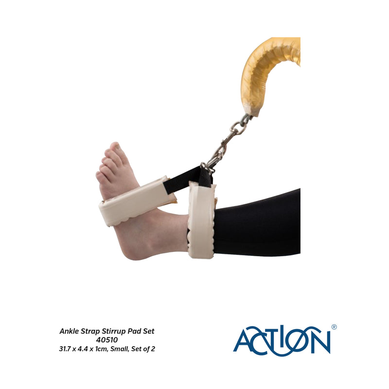 Action® Reusable Ankle Strap Stirrup Pad Set for Pressure Management 