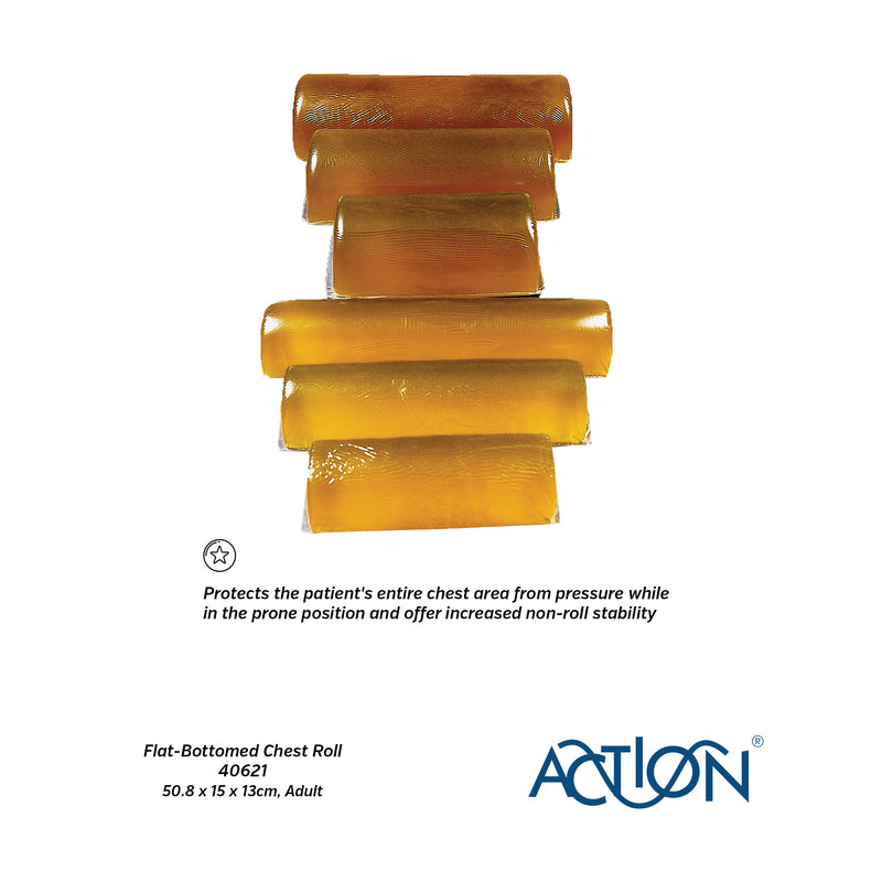 Action® Reusable Flat-Bottomed Chest Roll for Pressure Management 