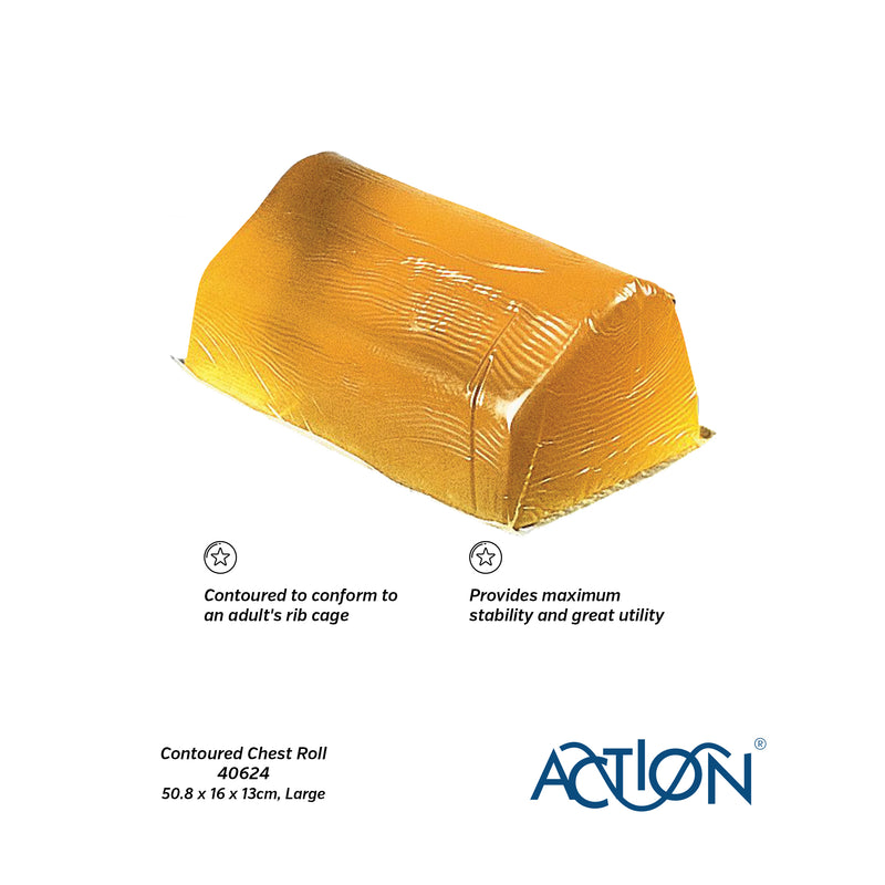 Action® Reusable Contoured Chest Roll for Pressure Management 