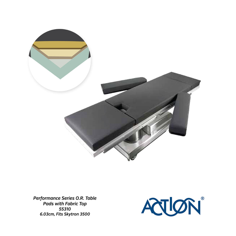 Action® Reusable Performance Series O.R. Table Pads with Fabric Top for Pressure Management