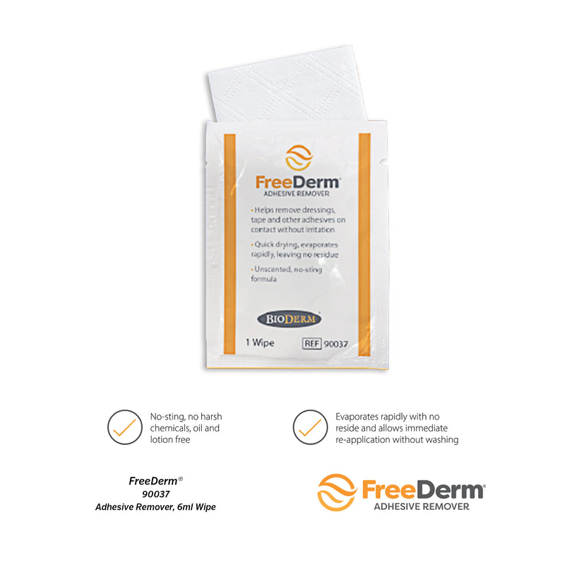 FreeDerm® Adhesive Remover Wipes