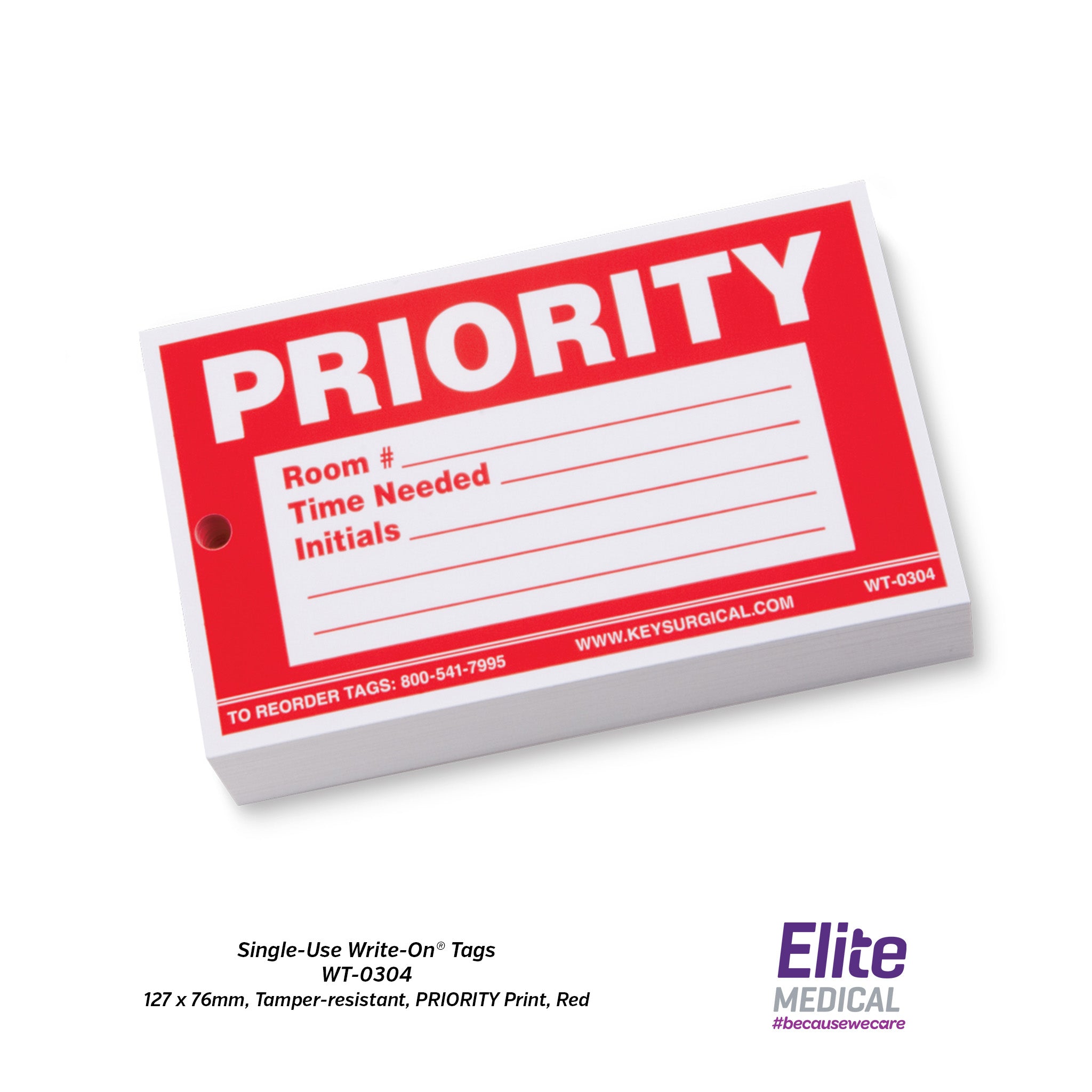 STERIS® Single-Use Write-On® Tags (127 x 76mm, Includes 1x Lab Marker ...